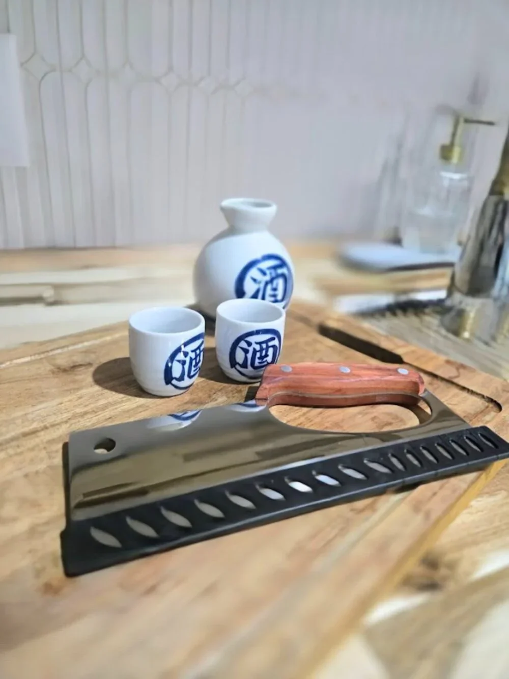 NIB Ai Tie Jiang Heavy Duty Stainless Steel Meat Cleaver Knife